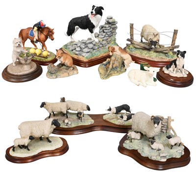 Lot 259 - Border Fine Arts Sheep and Dog Groups,...