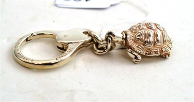 Lot 122 - Tiffany & Co tortoise keyring, stamped 'Tiffany & Co 925 Italy'