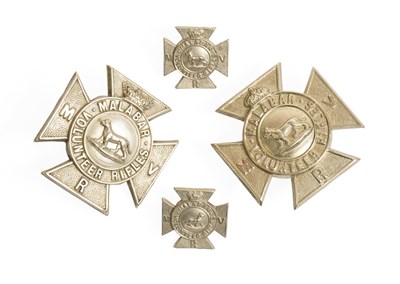 Lot 139 - A Victorian Helmet Badge and Pair of Collar...
