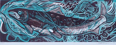 Lot 532 - Mark Hearld (b.1974) Fish Signed and dated...