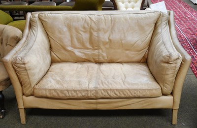 Lot 1271 - A 20th Century HALO Leather Sofa, designed by...