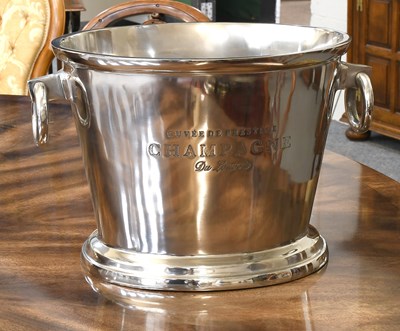 Lot 538 - A Modern White Metal Champagne Bucket, with...