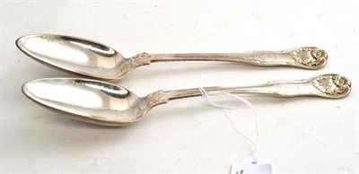 Lot 125 - A pair of Victorian silver tablespoons