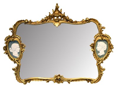 Lot 1502 - A Large Neo-Classical Style Gilt Framed Mirror,...