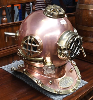 Lot 1189 - A Brass and Copper Copy of a U.S. Navy Divers...