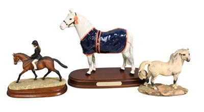 Lot 253 - Royal Doulton Welsh Mountain Pony, on wooden...