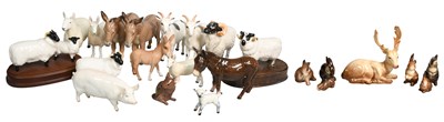 Lot 263 - Beswick Farm Animals, including sheep, goats,...