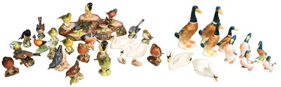 Lot 242 - Beswick Birds, including: Bullfinch, Goldcrest...