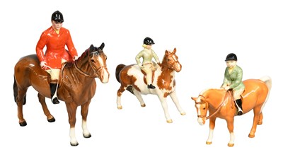 Lot 250 - Beswick Hunting Figures, comprising: Huntsman,...