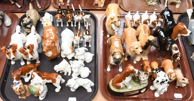 Lot 237 - Beswick Dog Models, including Corgi, Basset...