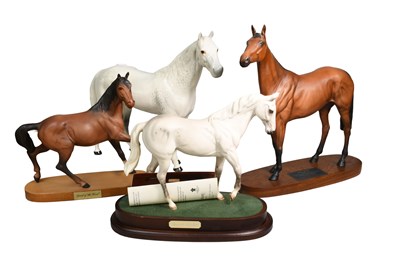 Lot 239 - Beswick and Royal Doulton Horses, comprising:...