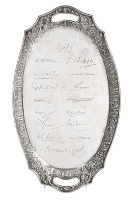 Lot 2087 - A Thai Silver Tray