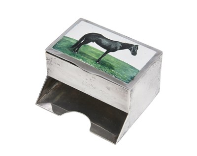 Lot 2081 - A Thai Silver and Enamel Box