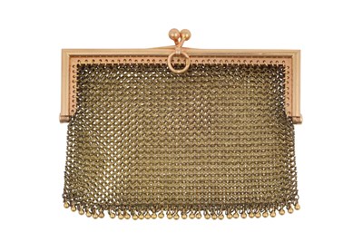 Lot 2073 - A Continental Gold Mesh Purse