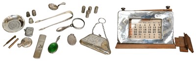Lot 136 - A Collection of Assorted Silver and Silver...