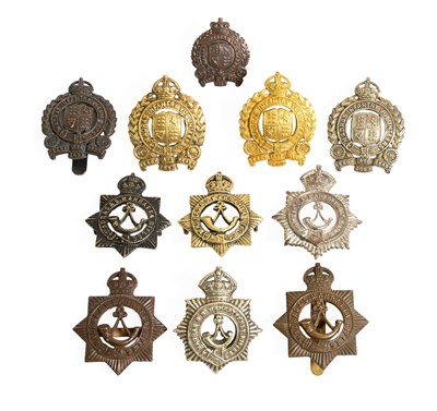 Lot 154 - Four Post-1902 Madras Volunteer Guards Cap...