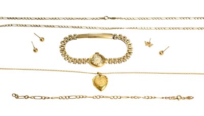 Lot 487 - A Small Quantity of Jewellery, including a 9...