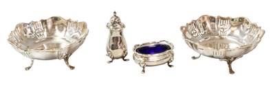 Lot 162 - A Cased Pair of Dishes and Cased Part Silver...