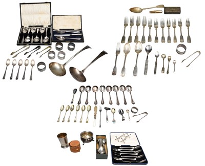 Lot 179 - A Collection of Assorted Silver and Silver...