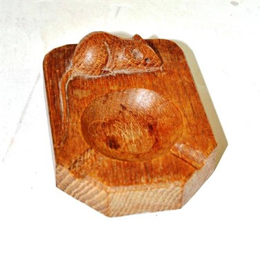 Lot 143 - A Robert ";Mouseman"; Thompson carved oak ashtray