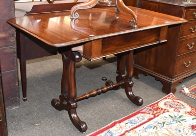 Lot 1250 - A William IV Mahogany Drop Leaf Sofa Table,...