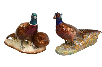 Lot 1131 - Beswick Pheasants (Pair), model No. 2078;...