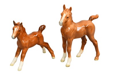 Lot 1109 - Beswick Arab Foal, model No. 1407, chestnut...