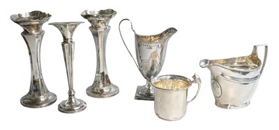Lot 169 - A Collection of Assorted Silver, including two...
