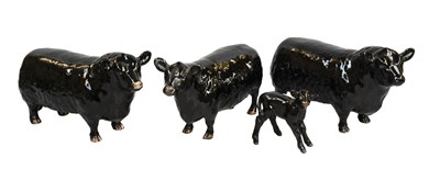 Lot 1119 - Beswick Aberdeen Angus Cattle, comprising: Two...