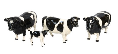 Lot 1122 - Beswick Friesian Cattle, comprising: Two Bulls...
