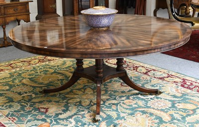Lot 1357 - A Regency-style Mahogany Dining Table in the...