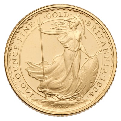 Lot 190 - UK, Britannia 1/10oz. Gold Proof Coin 1994, no....