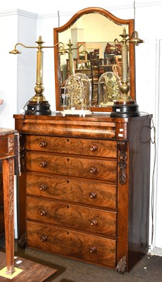 Lot 1171 - A Victorian Mahogany Scotch Chest, 120cm by...