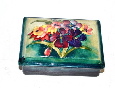 Lot 153 - Moorcroft 'Spring Flowers' box and cover