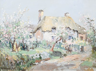 Lot 1081 - Harry Edmunds Crute (1888-1975) Rural cottage...