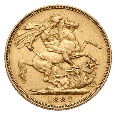 Lot 160 - Victoria, Sovereign 1887; good fine