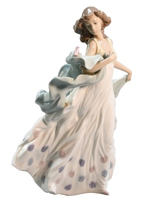 Lot 240 - A Lladro Figure of Summer Serenade, with blue...