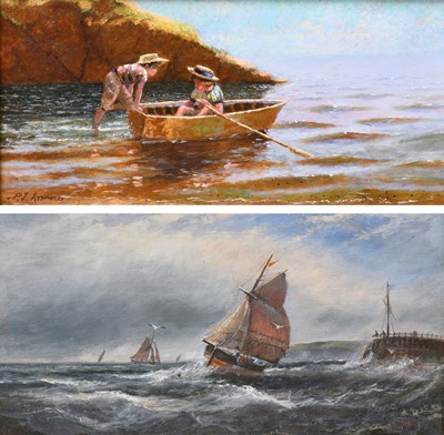 Lot 1078 - Paul J Attfield (b.1950) "At the Seaside"...