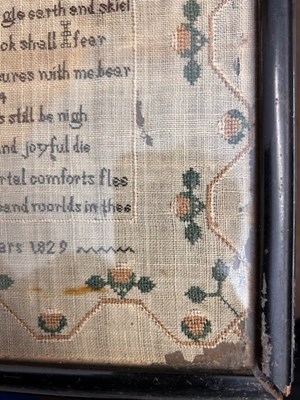 Lot 2050 - Decorative Sampler Worked by Cordelia Hopkins,...
