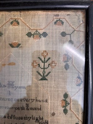 Lot 2050 - Decorative Sampler Worked by Cordelia Hopkins,...