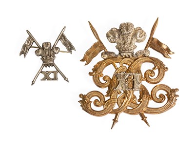 Lot 159 - A Victorian Officer's Helmet Plate to the 11th...