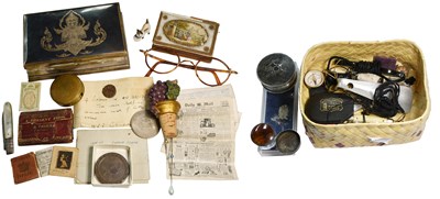 Lot 459 - A Box of Coins and Various Collectables, to...