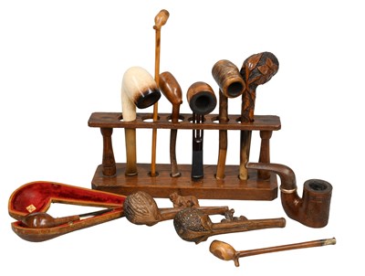 Lot 298 - A Quantity of Pipes and a Pipe Rack, including...