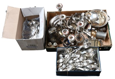 Lot 221 - A Collection of Assorted Silver Plate,...