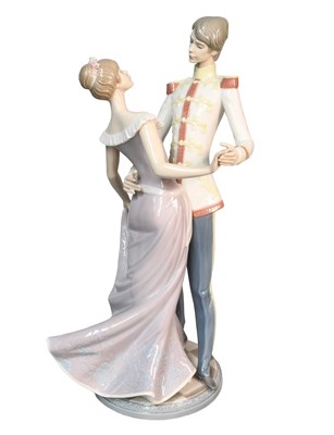 Lot 328 - A Lladro Porcelain Figure Group "At the Ball",...