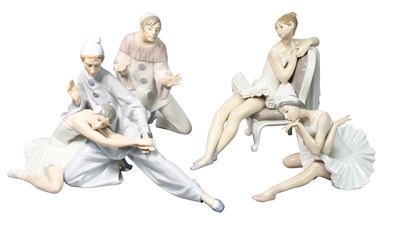 Lot 308 - Lladro Porcelain Figures, including "Closing...