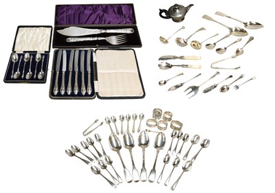 Lot 188 - A Collection of Assorted Silver and Silver...