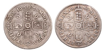 Lot 28 - Charles II, Shilling 1663, first bust, die...