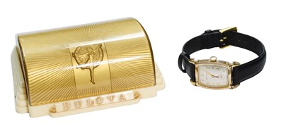 Lot 427 - A 10K rolled Gold plated Bulova Wristwatch,...
