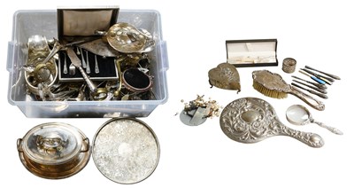 Lot 170 - A Collection of Assorted Silver and Silver...